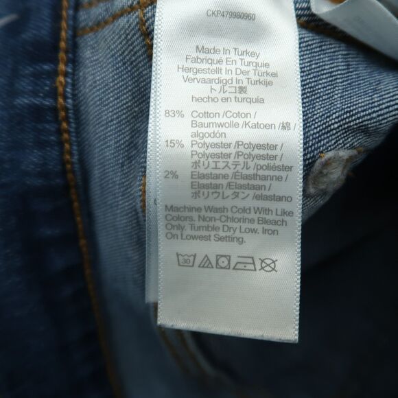 Madewell Jeans Women's Size 28P Blue Mid-Rise Stovepipe Skinny Denim 26" Inseam - Picture 10 of 16